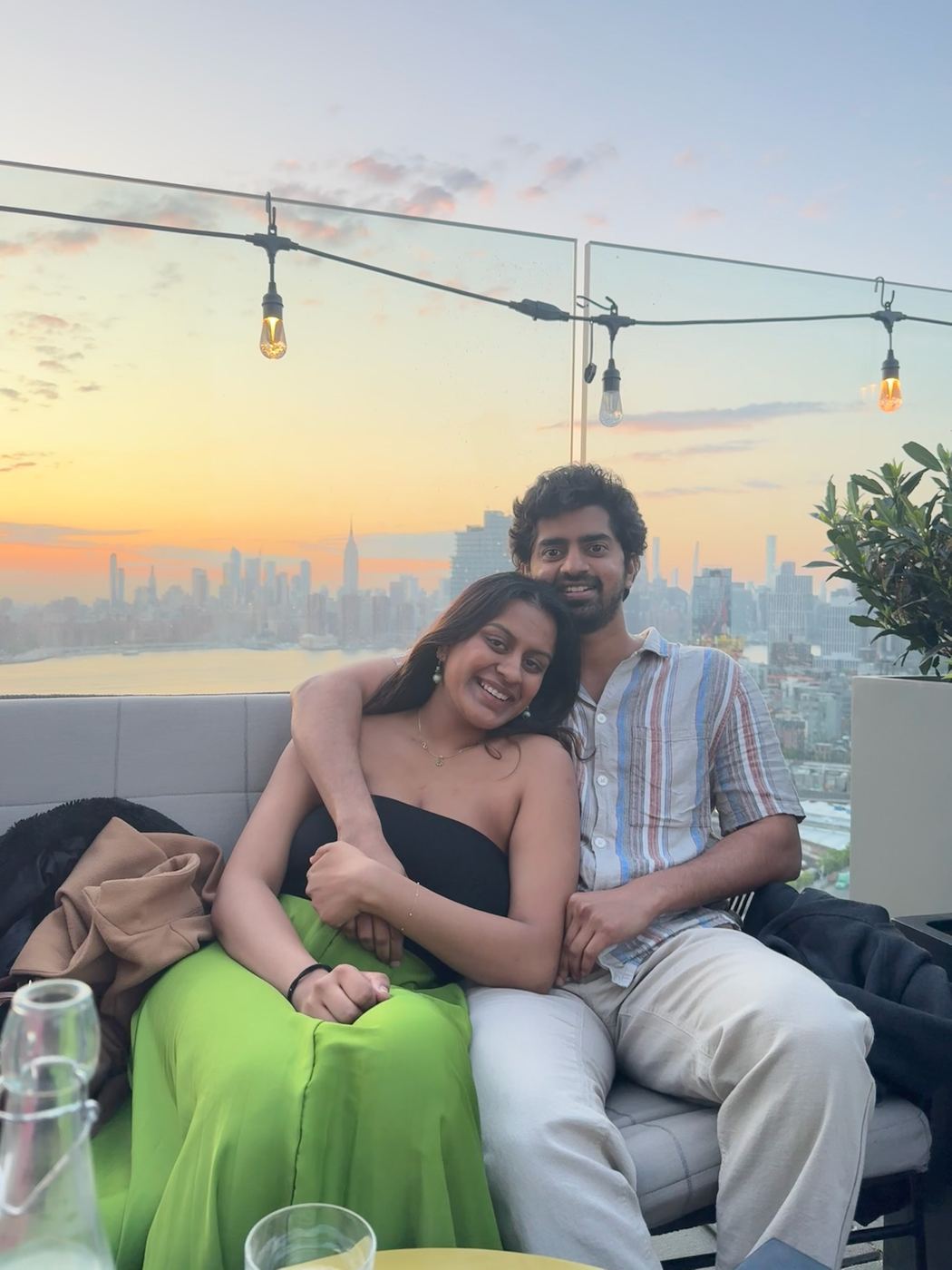 Evening in NYC rooftop
